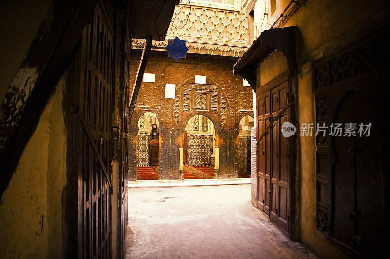 Fez建筑，摩洛哥，Moulay Idriss陵墓